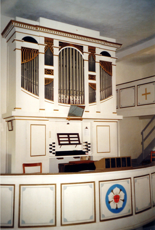 Prospekt der Herbrig-Orgel