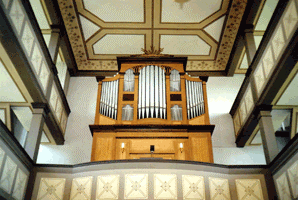 Prospekt der Herbrig-Orgel