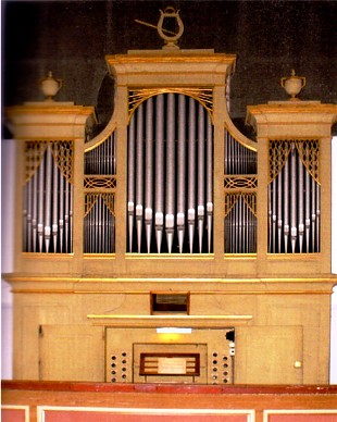 Prospekt der Herbrig-Orgel